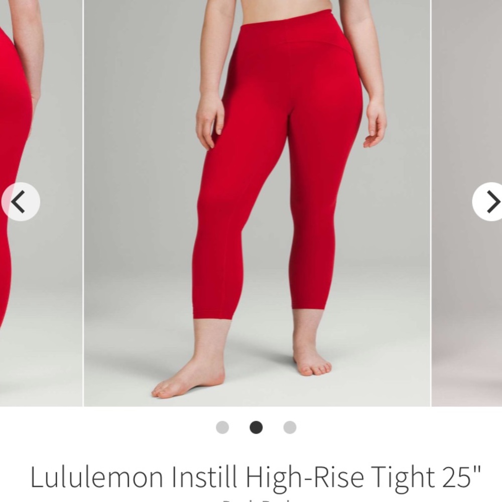 Lululemon NWT Instill High-Rise Tight Pant Legging 25 Red